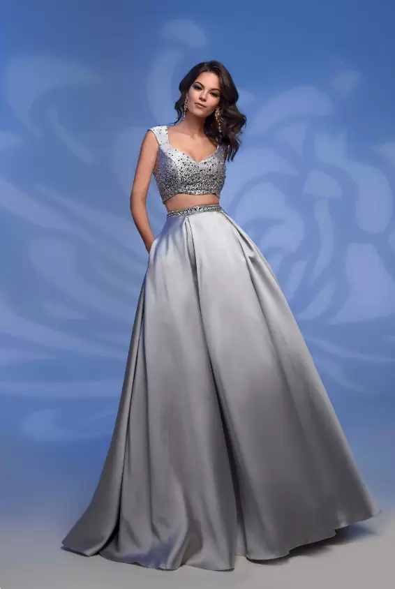 Вечернее платье 31069-silver