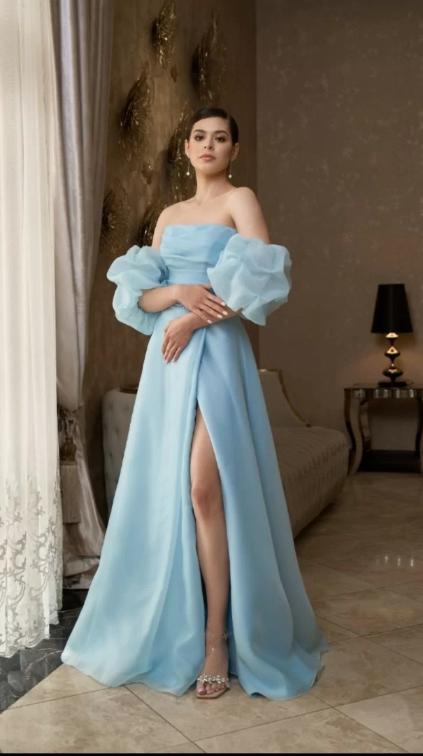 Вечернее платье 329-03-blue
