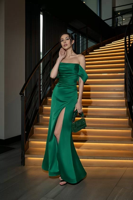 Вечернее платье 377-08-green